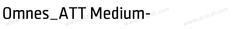 Omnes_ATT Medium字体转换 Omnes_ATT Medium字体转换